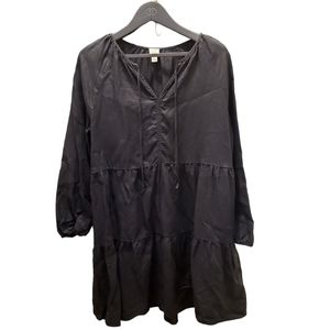 100% Linen Boho Dress, XL